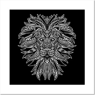 Lion Tribal Posters and Art